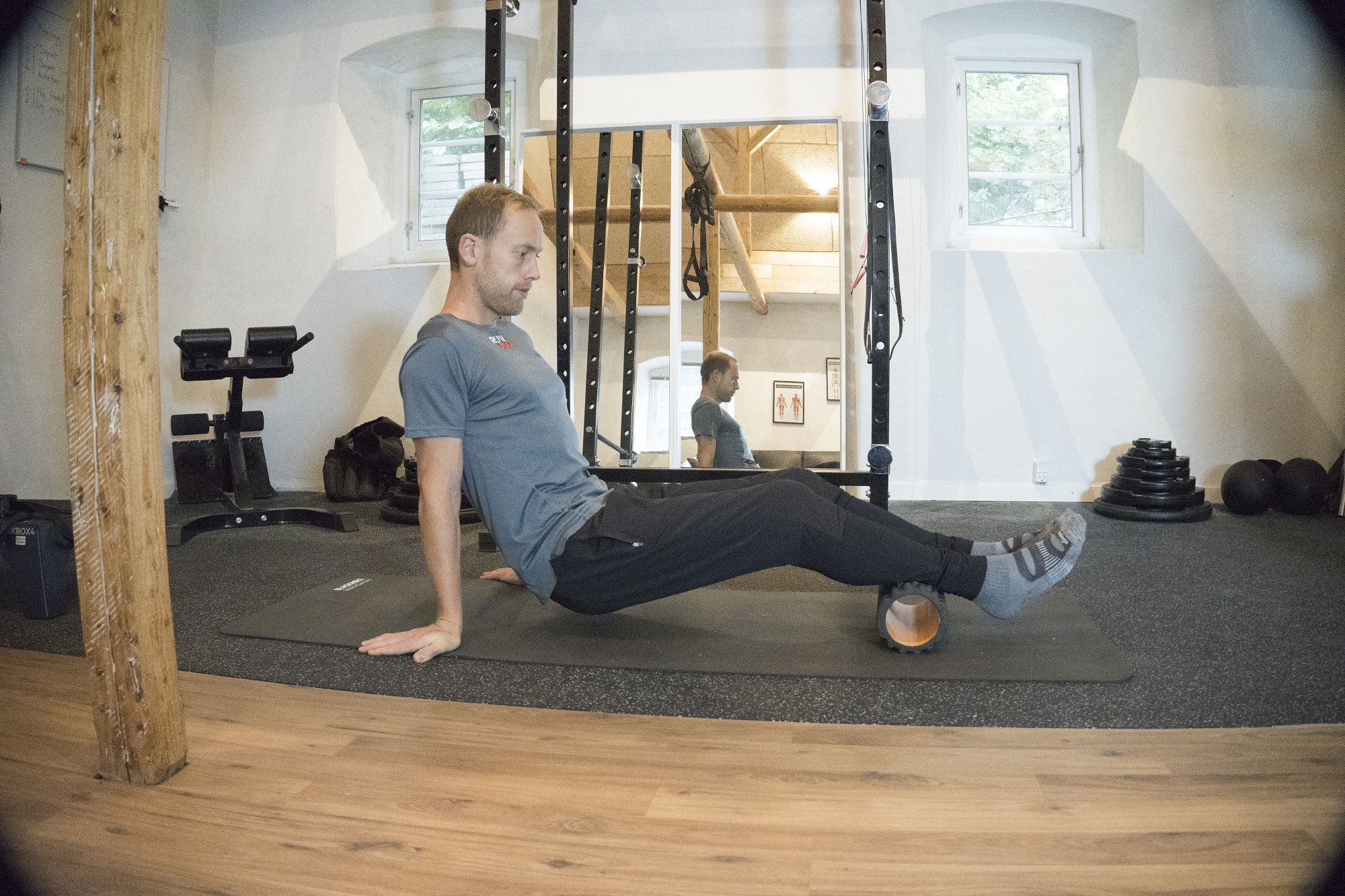 Foamrolling på læg 1